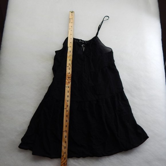 PacSun Womens Fit and Flare Mini Dress Bathing Suit Cover Up Black Size M/L - Picture 4 of 10